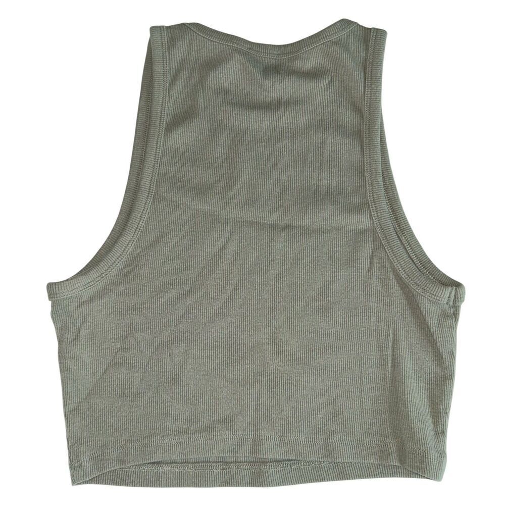 Zara Cropped Ribbed Tank Large - Picture 2 of 3